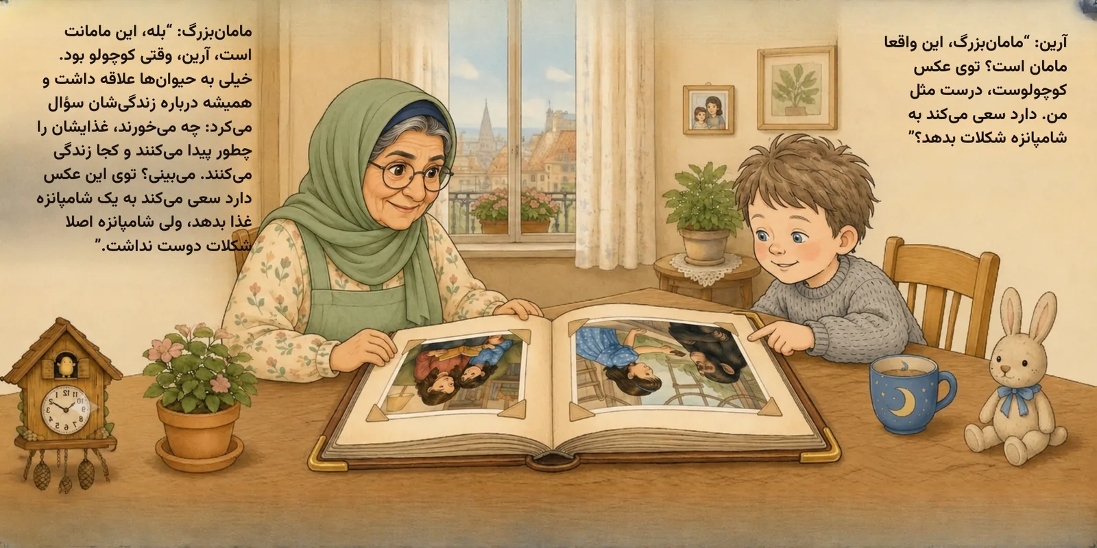 Sample page from One Day in Grandma’s Home