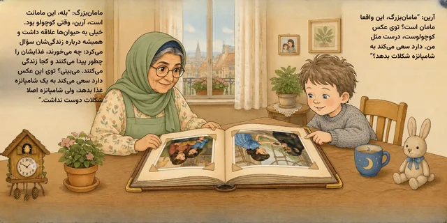 Sample page from One Day in Grandma’s Home