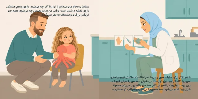 Sample page from Understanding Vaccinations and What Happens at the Appointment